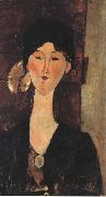 Amedeo Modigliani Beatrice Hasting in Front of a Door (mk39) Germany oil painting artist